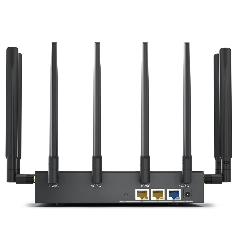 5G NR SA NSA WiFi 6 CPE Router with SIM Card Slot, Qualcomm IPQ5018,  SDX62,WiFi 6&Gigabit Ethernet, Built-in 8 High Gain Antennas, 4 x 4