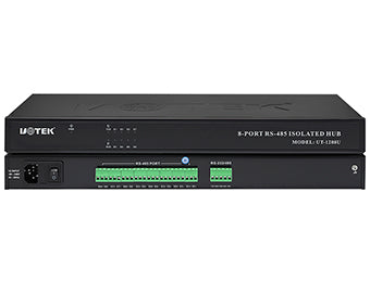 UOTEK UT-1208U Industrial Rackmount RS-232/RS-485 to 8 Ports RS-485 Hub