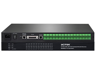 UOTEK UT-6616M-I 10/100M TCP/IP to 16 Ports RS-232/485/422 Serial Device Server with Lightning Isolation