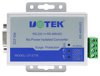 UOTEK UT-217E RS-232 to RS-485/422 Port-Powered Converter with Isolation
