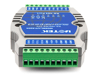 UOTEK UT-5204 RS-232/RS-485 to 4 Ports RS-485 Hub (Din Rail)
