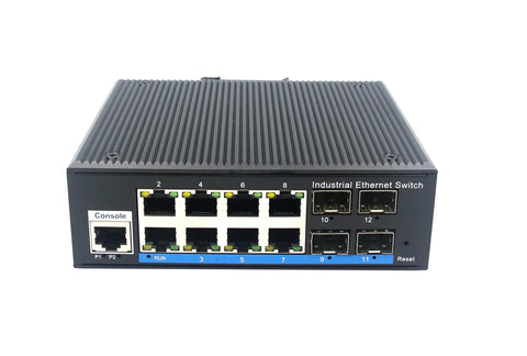 UOTEK UT-N6248GSP-M-SFP Managed 12-port Industrial Ethernet POE Switch