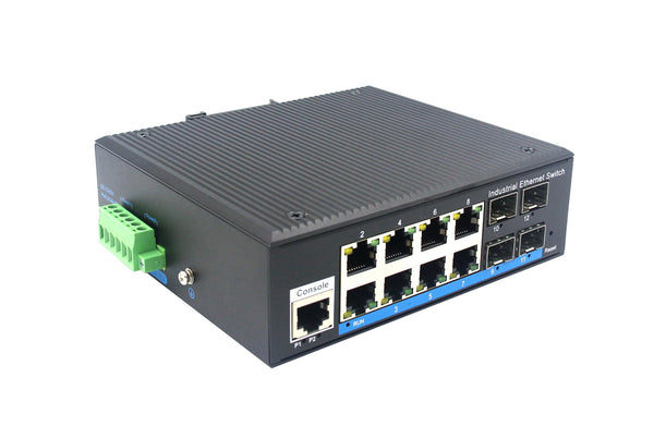 UOTEK UT-N6248GSP-M-SFP Managed 12-port Industrial Ethernet POE Switch
