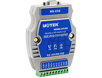 UOTEK UT-502 Industrial RS-232 to 2 Ports RS-485 Converter with Isolation