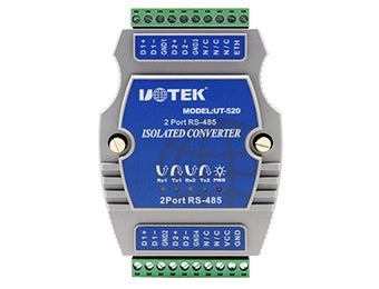 UOTEK UT-520 Industrial RS-485 2 Ports Repeater with Optoelectronic Isolation