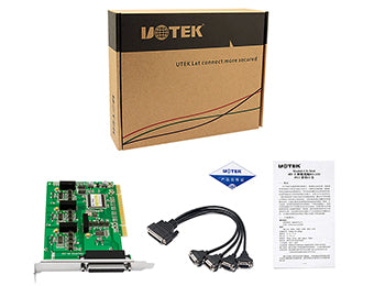 UOTEK UT-764I PCI to 4-port RS-232 opto-isolated high-speed serial card)
