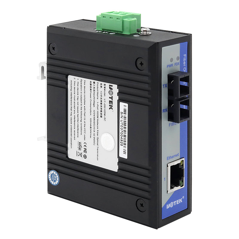 UOTEK UT-2601G Series 1-Port Gigabit Network Fiber Optic Transceiver