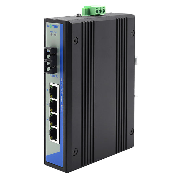 UOTEK UT-2604 4-Port 100M Network Fiber Optic Transceiver