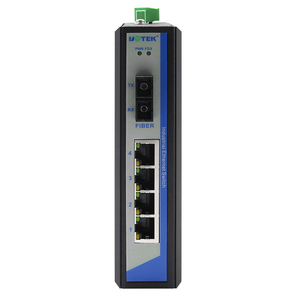 UOTEK UT-2604 4-Port 100M Network Fiber Optic Transceiver