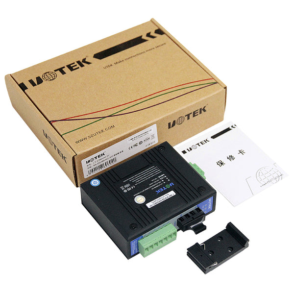 UOTEK UT-2788 Series RS-232/485/422 Dual-Fiber MODEM(Built-in Power AC100-240V)