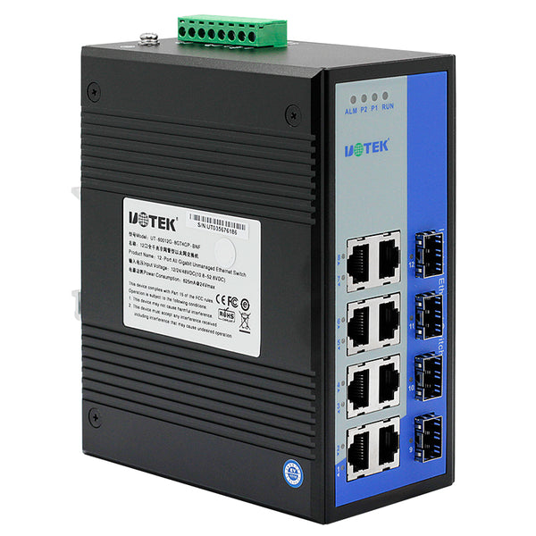 UOTEK UT-60012G 12-Port Full Gigabit Unmanaged Ethernet Switch