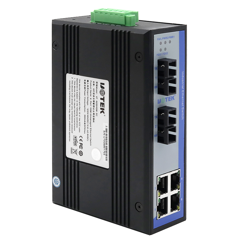 UOTEK UT-62204 100M 6-Port Unmanaged Ethernet Switch