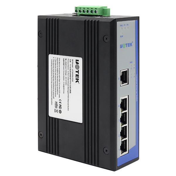 UOTEK UT-6405M-POE 5-port 100M Simple Managed POE Unmanaged Ethernet Switch