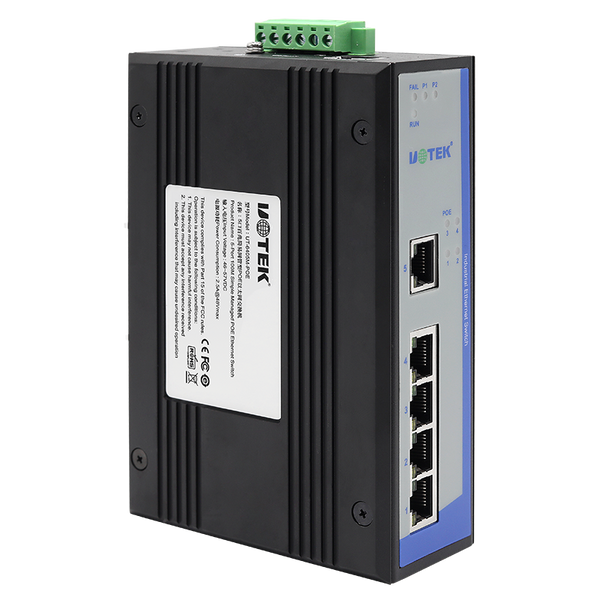 UOTEK UT-6405M-POE 5-port 100M Simple Managed POE Unmanaged Ethernet Switch