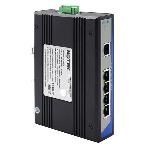 UOTEK UT-6405W 10/100M 5-Port Unmanaged Industrial Ethernet Switch