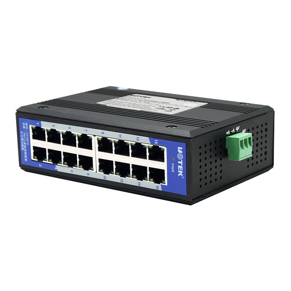 UOTEK UT-6516 10/100M 16-Port Unmanaged Industrial Switch