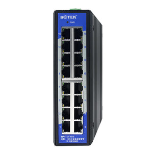 UOTEK UT-6516 10/100M 16-Port Unmanaged Industrial Switch
