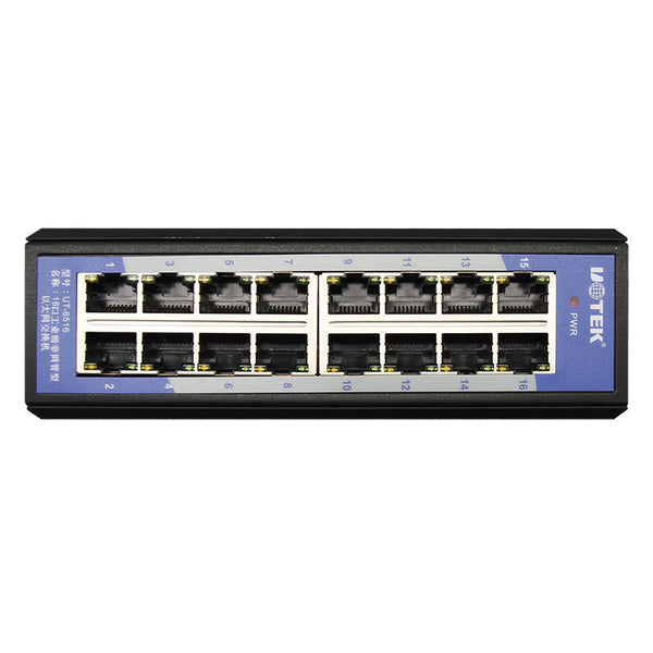 UOTEK UT-6516 10/100M 16-Port Unmanaged Industrial Switch