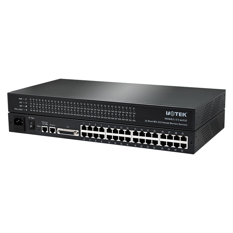 UOTEK UT-6632C 10/100M TCP/IP to 32 Ports RS-232 Serial Device Server